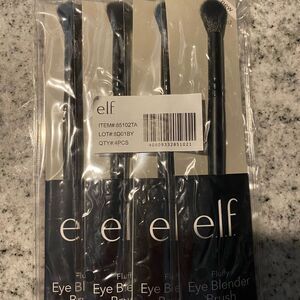 4-Pack e.l.f. FLUFFY EYE BLENDER Eyeshadow Brush elf New